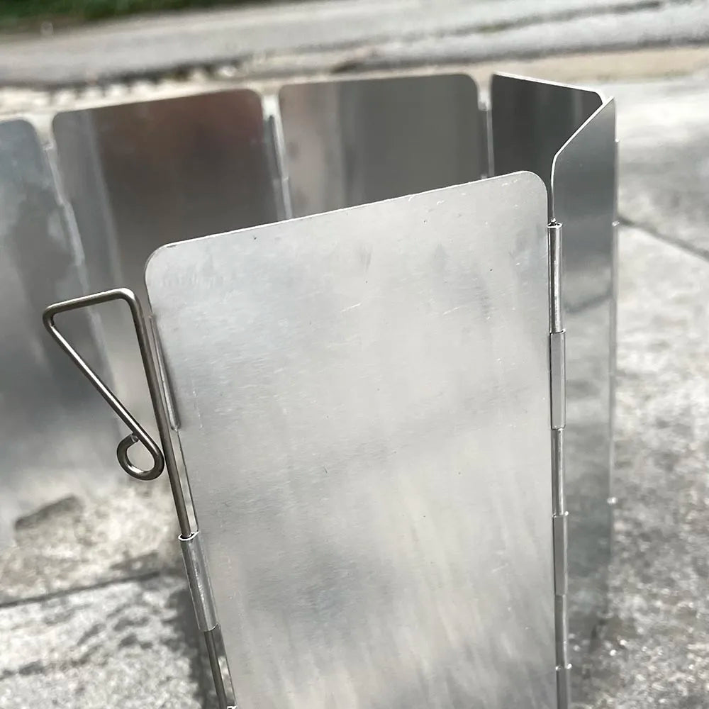9 Plates Foldable Gas Stove Windshield