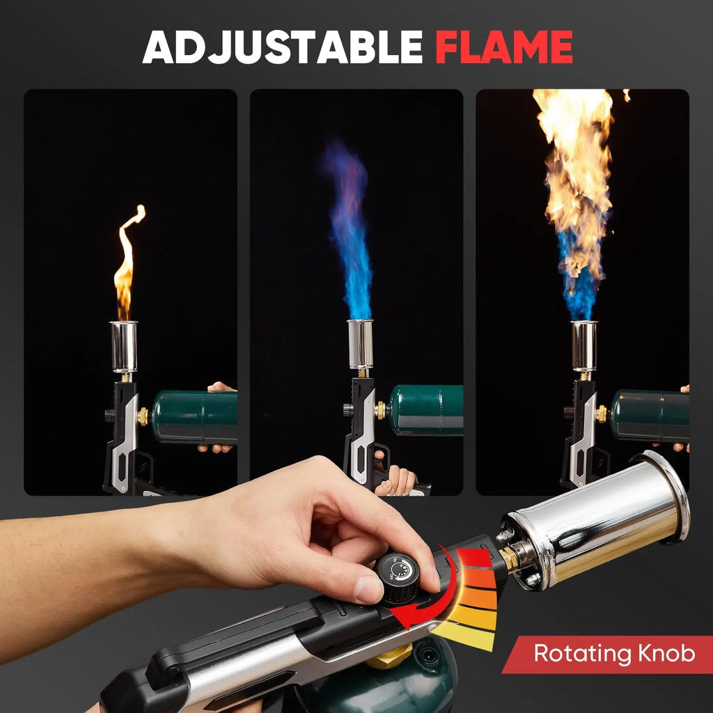 Adjustable Butane Kitchen Torch – Handheld High-Heat Cooking & Camping Torch