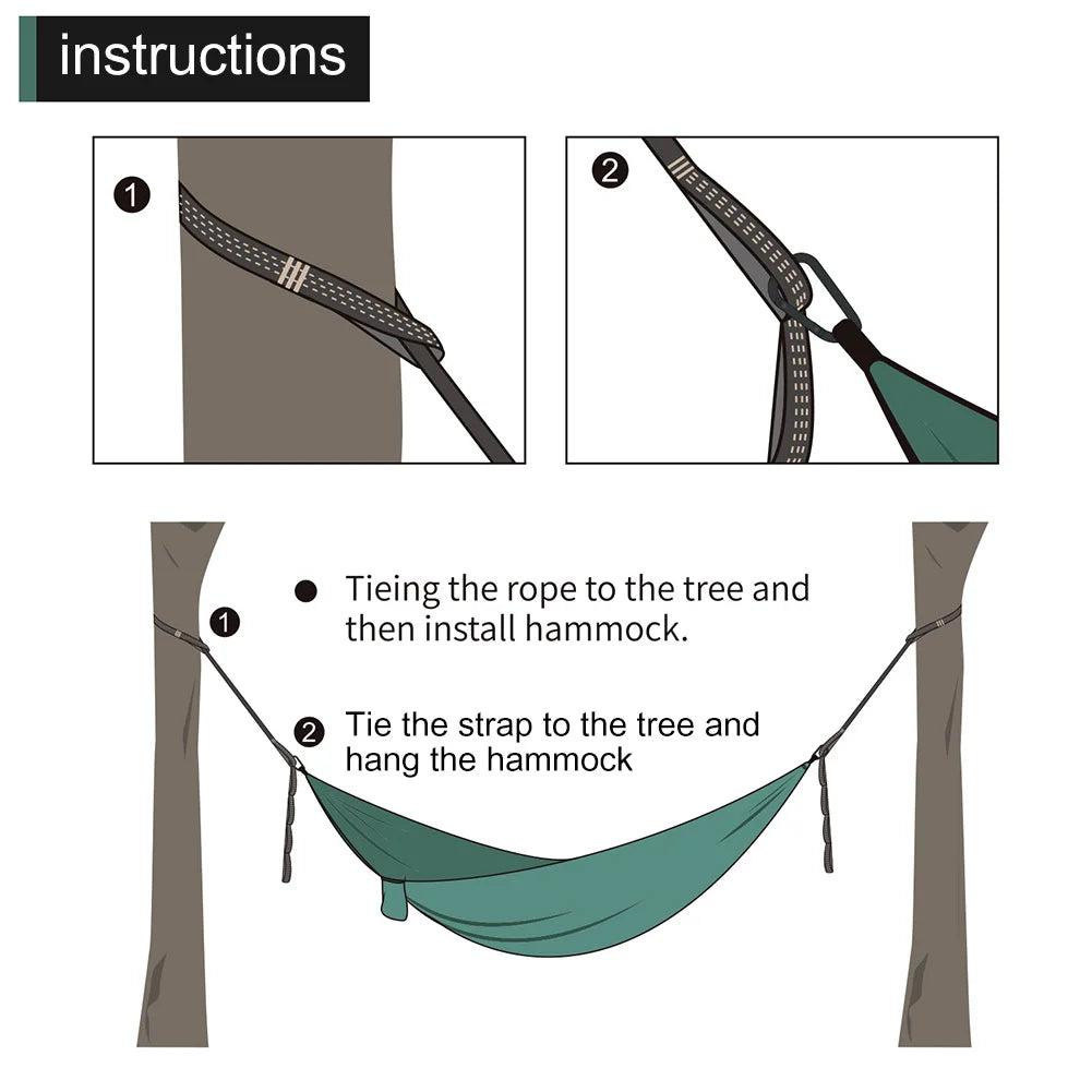 2Pcs Hammock Straps Special Reinforced Polyester