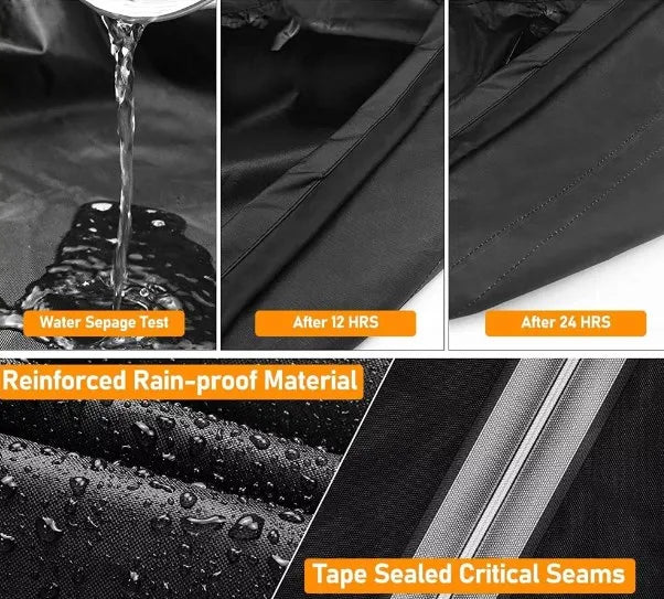 Waterproof Kettle BBQ Cover Black