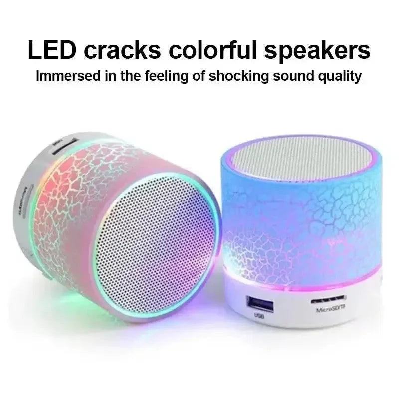 Mini Bluetooth Speaker Wireless LED Blue