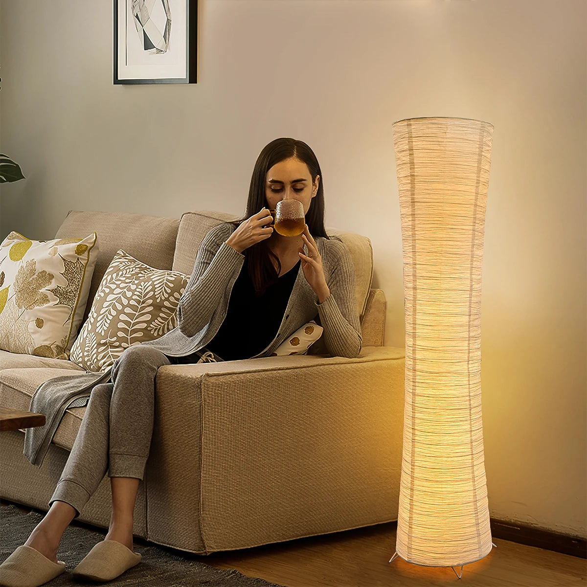 Remote Controlled LED Floor Lamp USB Powered