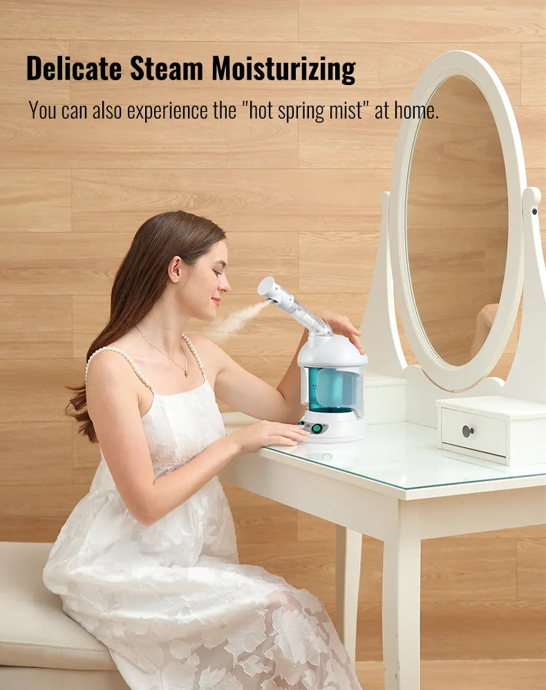 Portable Facial Steamer- Face Mist Spray, Professional Ionic Technology(UK PLUG)