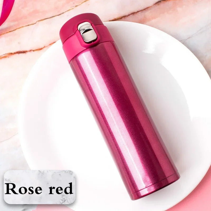500ml Vacuum Flask Rose Red