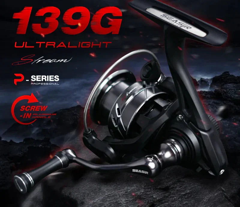 Stream 1000 Spinning Reel Carbon Drag Washers Black