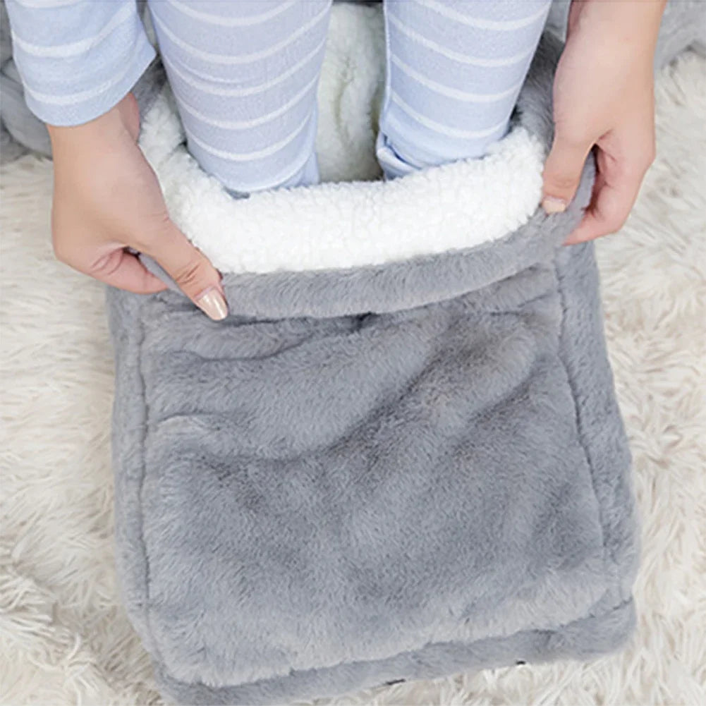 USB Heated Foot Warmer Cushion for Home Comfort