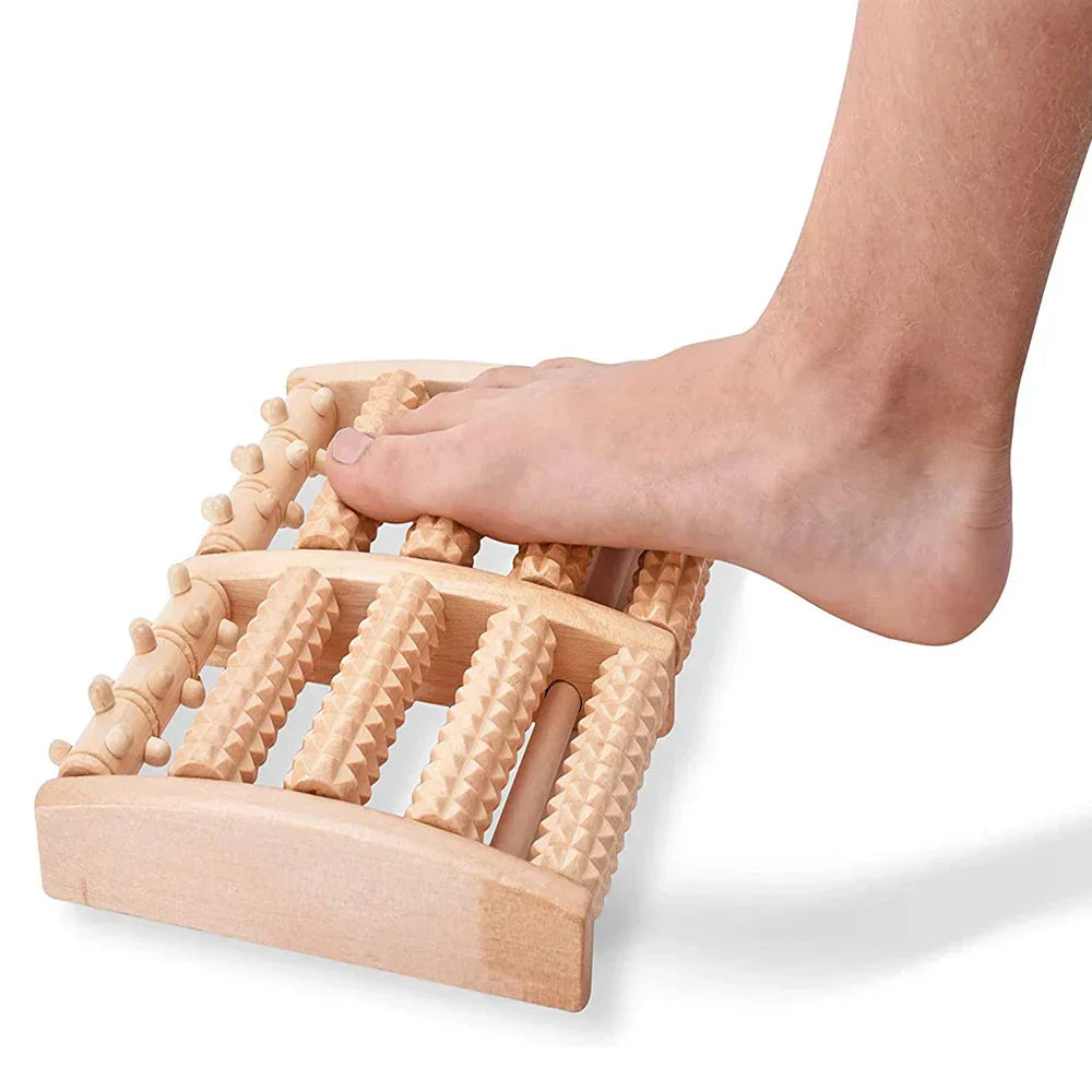 Foot Roller Massager Plantar Fasciitis & Neuropathy Relief Brown