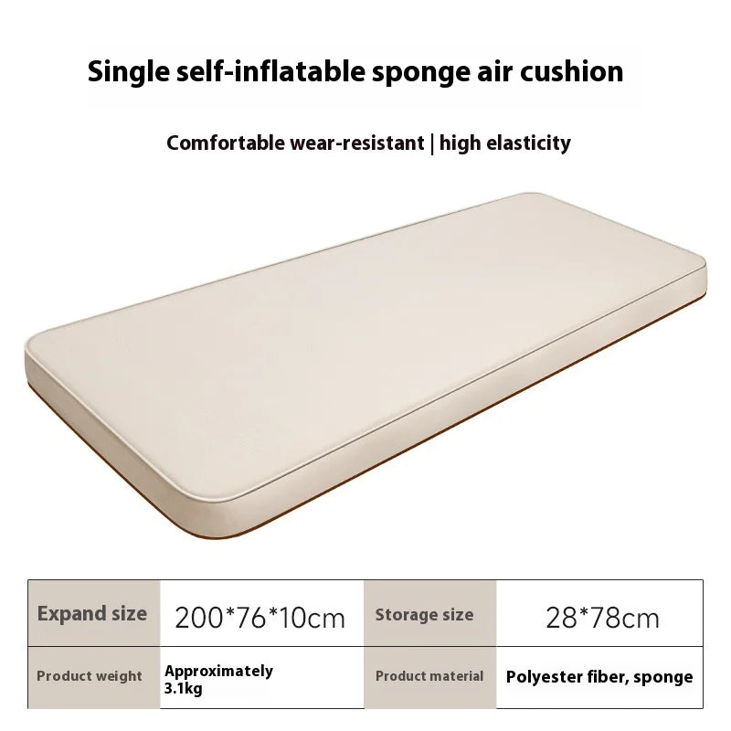 Self-Inflating Camping Single Folding Air Mat Grey