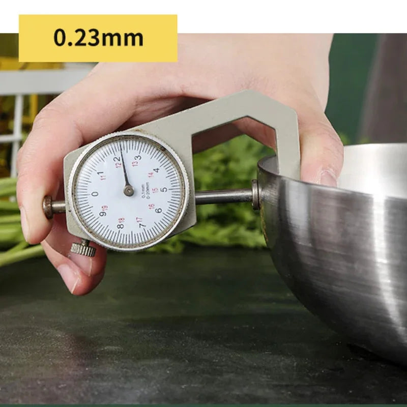 28cm Stainless Steel Non-Stick Frying Pan Uncoated Cookware Silver