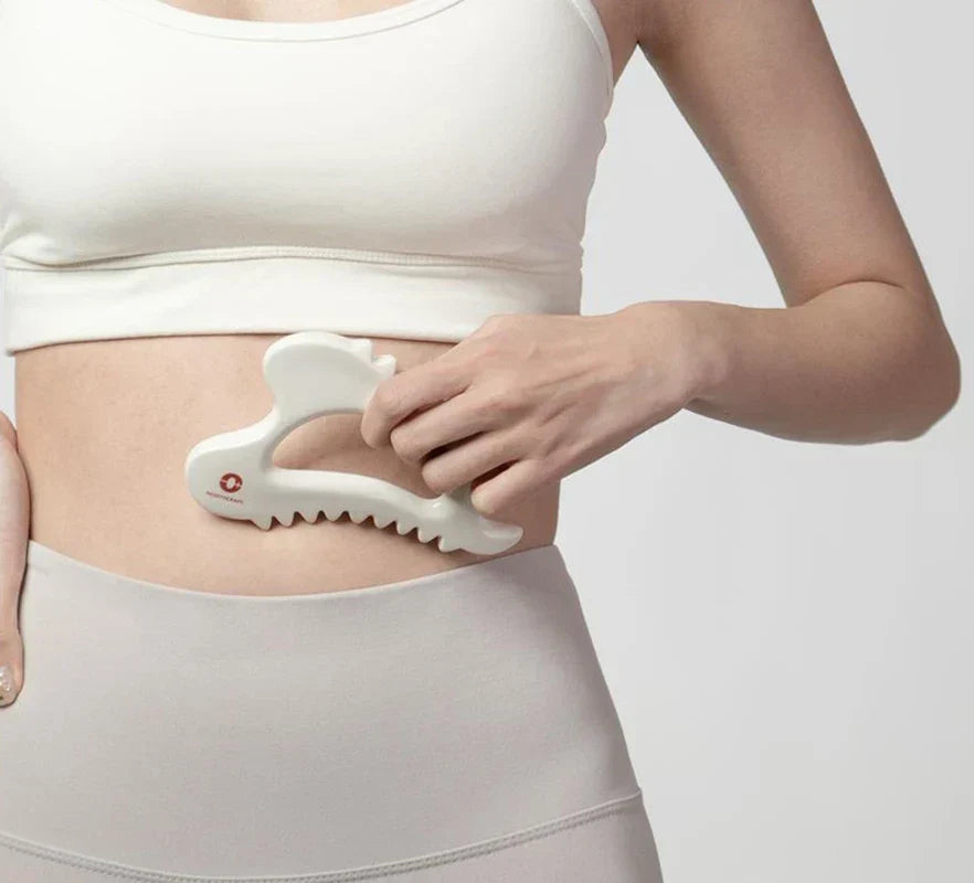 Ceramic Gua Sha Massage Tool Skin Scraping Board White