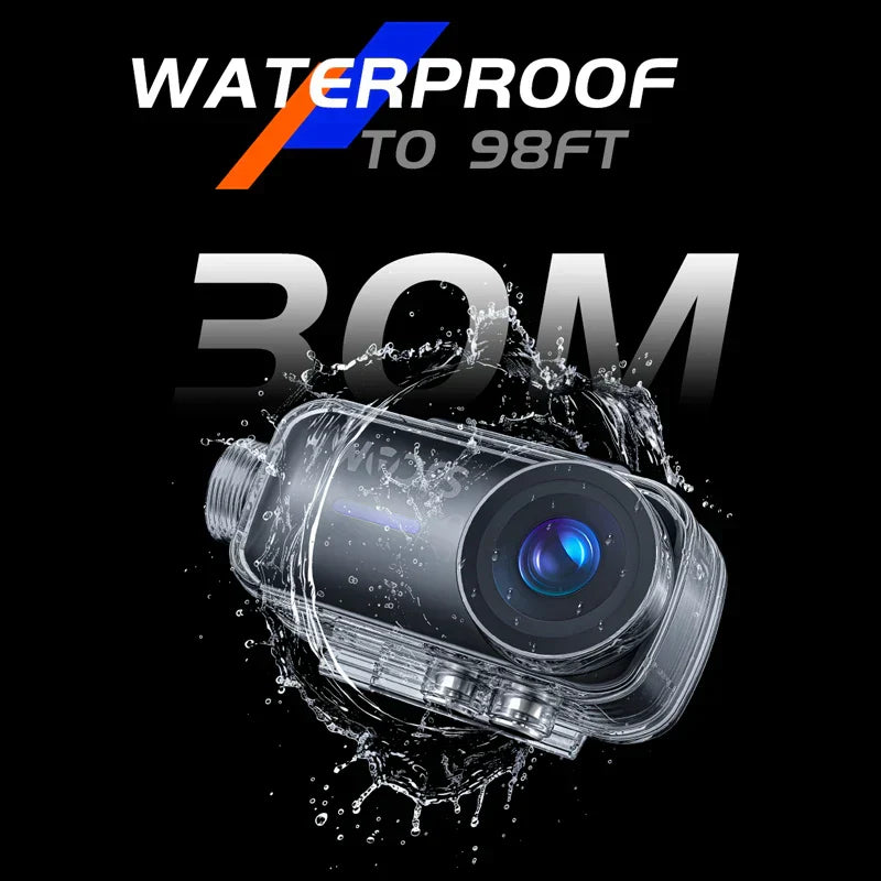 4K Action Camera EIS Stabilization Black