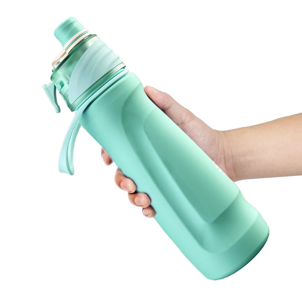 750ML Spray Water Bottle Green