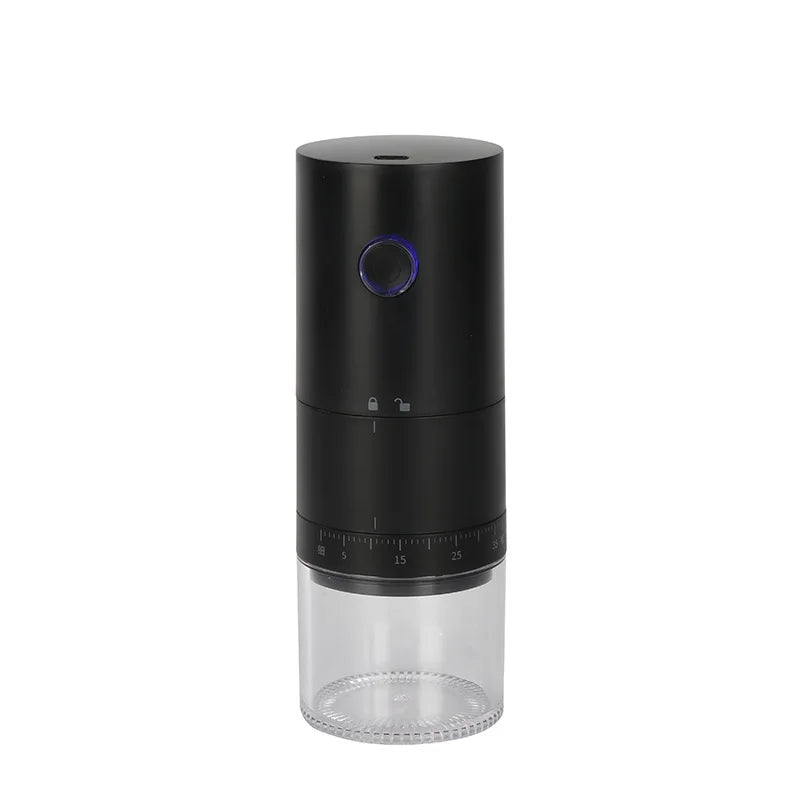 Portable USB C Rechargeable Coffee Grinder 38 Level Ceramic Black