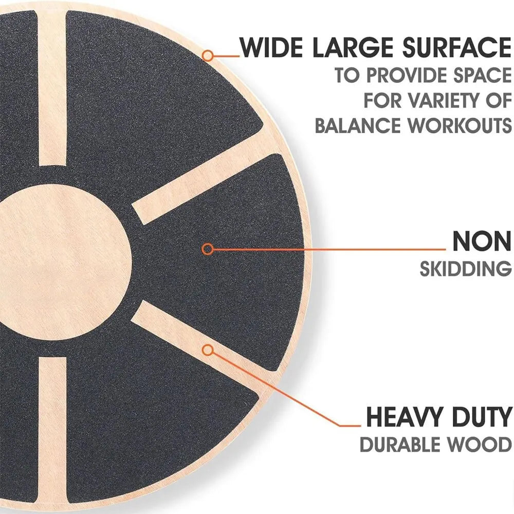 Multifunctional Wooden Wobble Balance Board