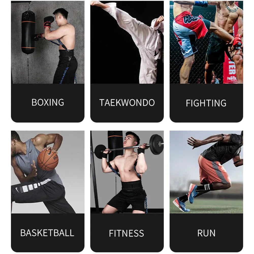 Explosive Power Resistance Band Set for Boxing and Agility Training