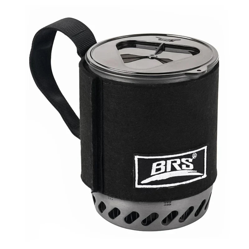 Boiler Camping Stove Kit Heat Pot And Burner System Black