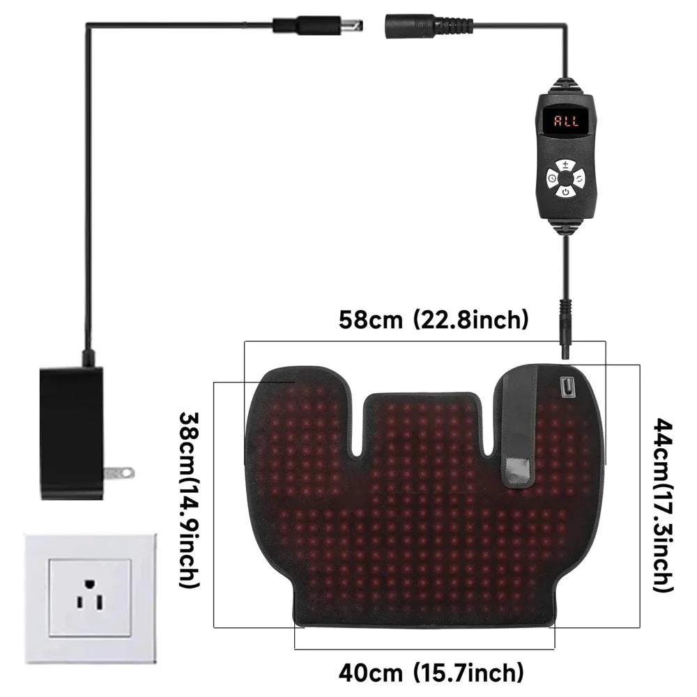 Red Infrared Light Therapy Shoulder Wrap Black