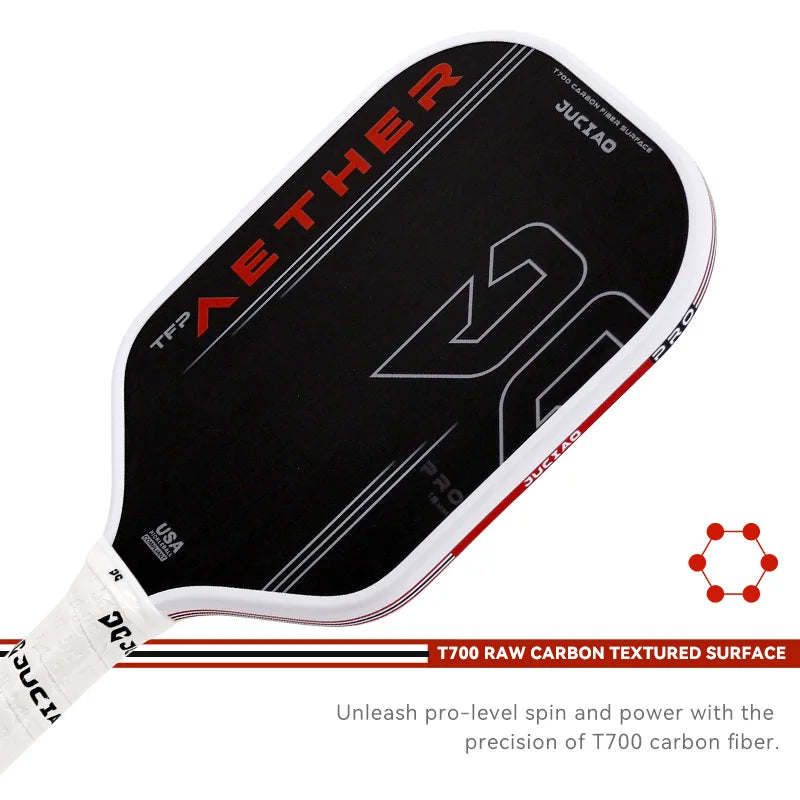 Gen4 Thermoformed T700 Raw Carbon Fiber Pickleball Paddle – 16mm
