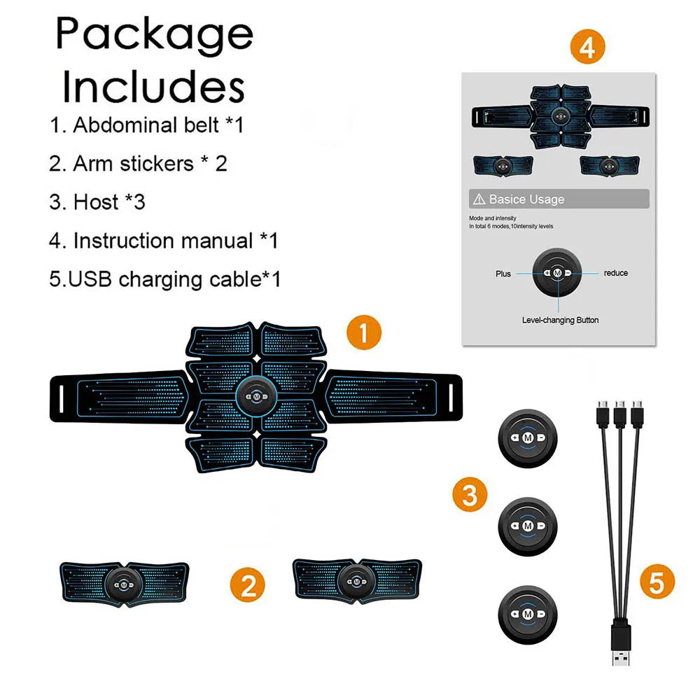 Abdominal Muscle Stimulator  Gym Fitness Equipment