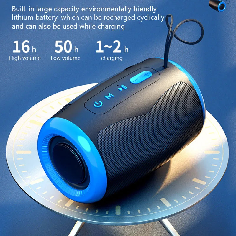 Portable Wireless Bluetooth Speaker Blue