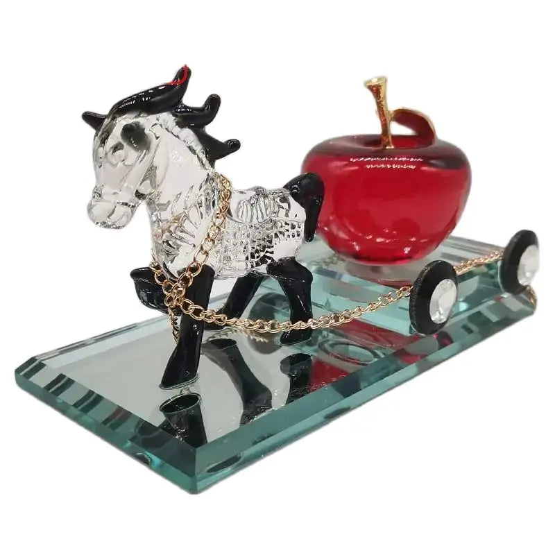 Crystal Perfume Seat Car Decoration Horse