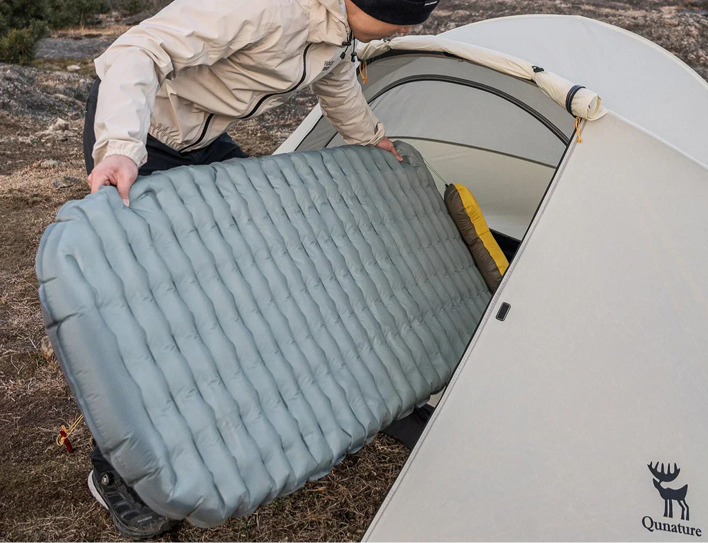 Inflatable Camping Sleeping Pad Waterproof Blue