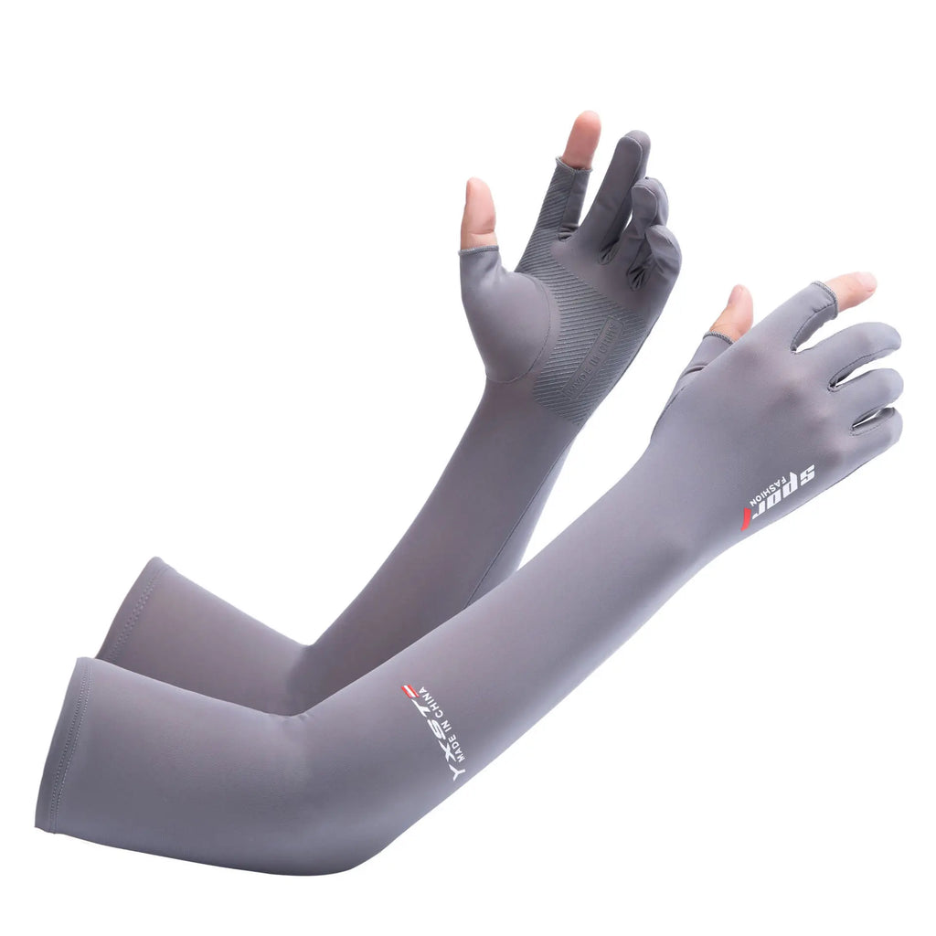 Outdoor Sports Summer Cooling Arm Sleeves Gloves