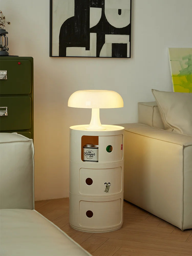 Round Bedside Table - Plastic Bedside
