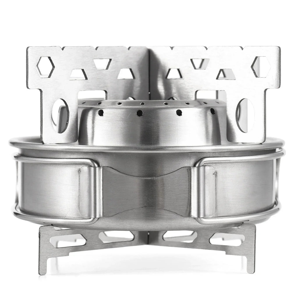 Camping Alcohol Stove w Cross Stand