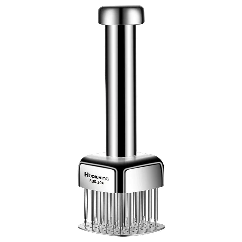 Meat Tenderizer Needle Hammer Silver