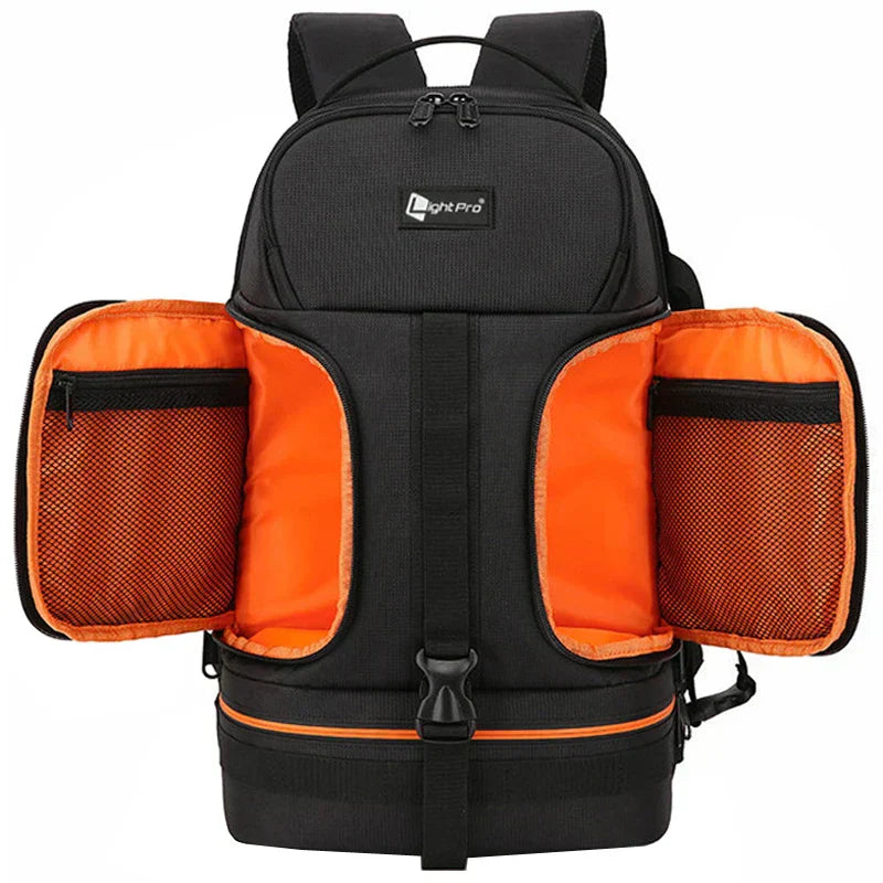 Camera Backpack Reflective StripeTripod Straps Orange