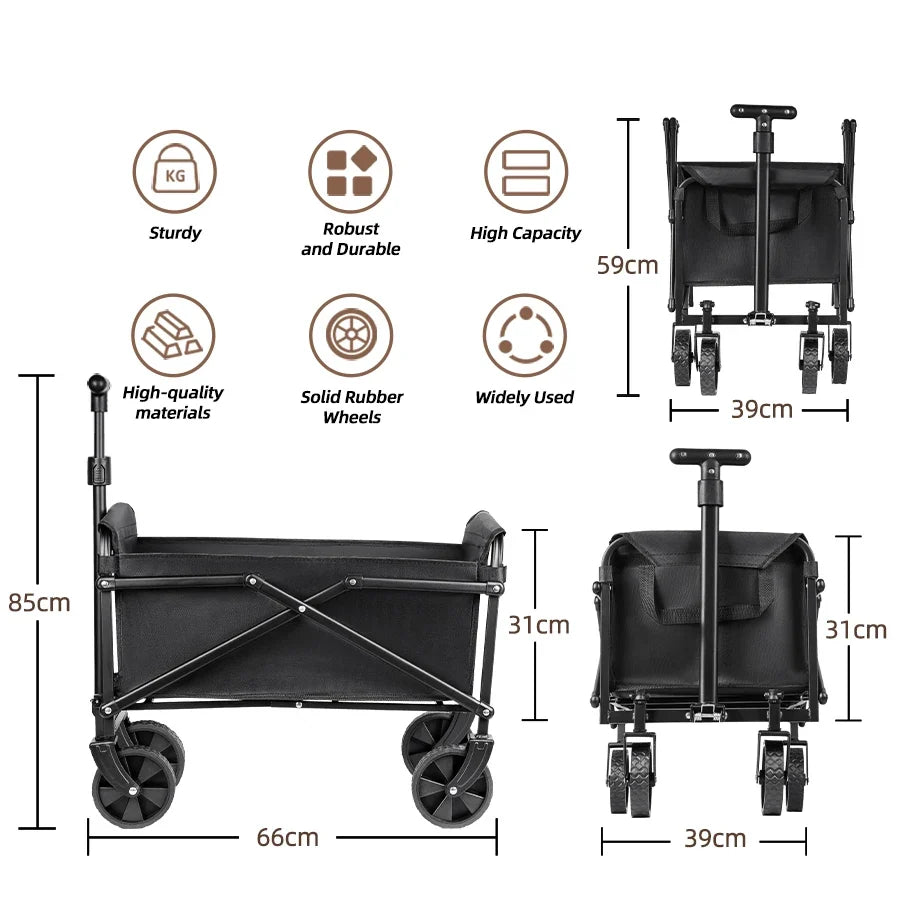 Foldable Utility Wagon Cart