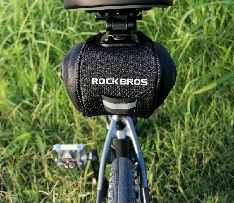 Rainproof Shockproof Bike Saddle Seatpost Bag Black