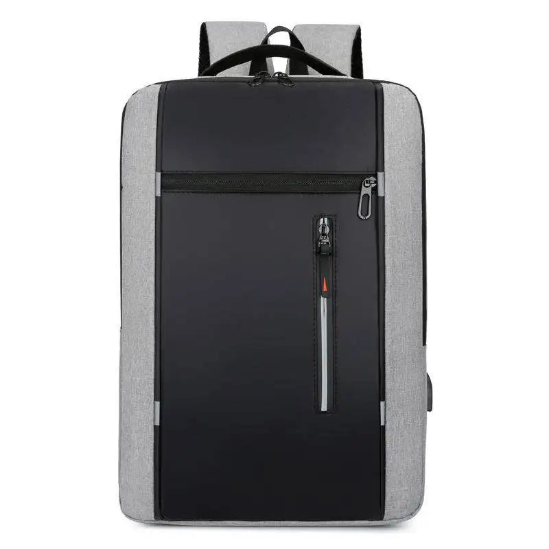 Waterproof Oxford Laptop Backpack Gray