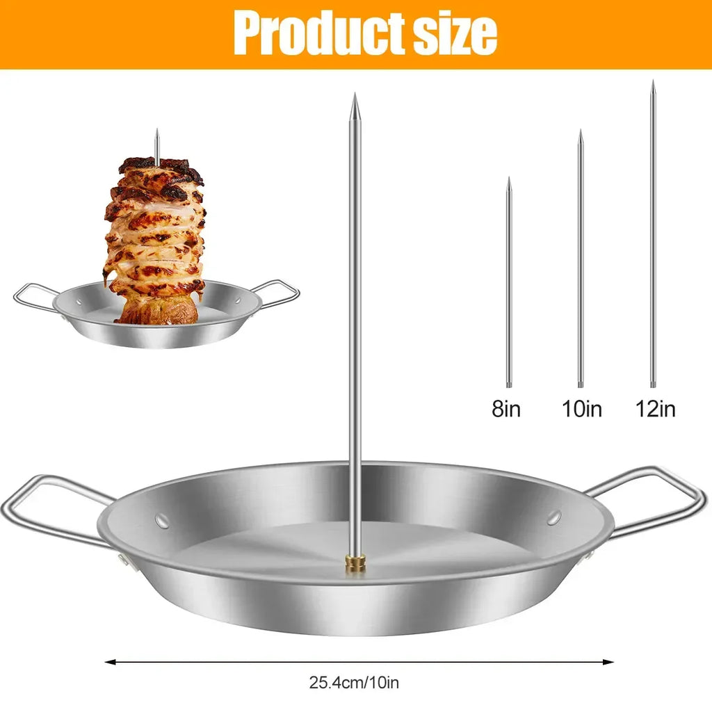 Vertical Meat Skewer Rack Silver