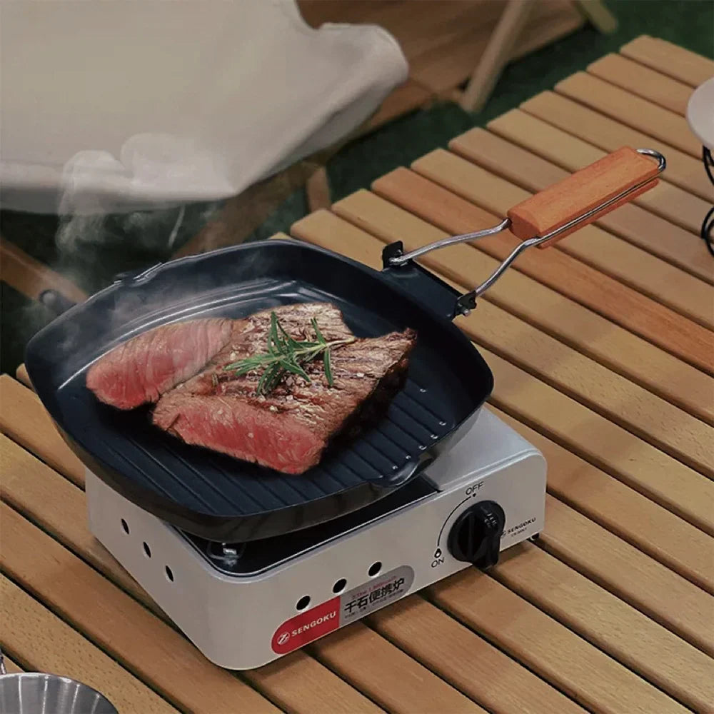 Camping Cookware Frying Pan Black