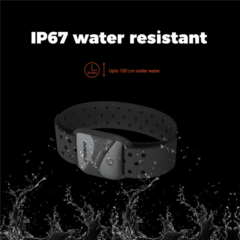 Optical Heart Rate Monitor Armband Bluetooth 5.0 & ANT+ Black