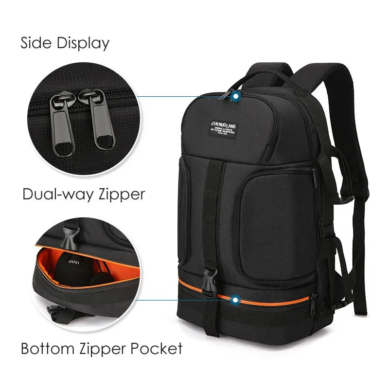 Waterproof Laptop Camera Backpack Orange