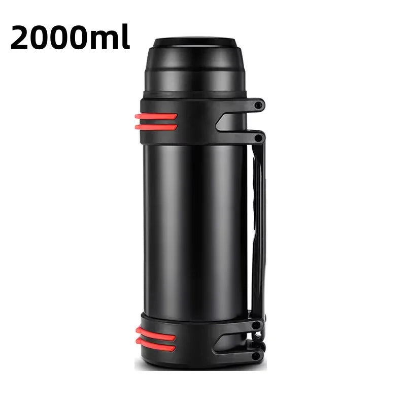 2000ML Thermos Bottle Black