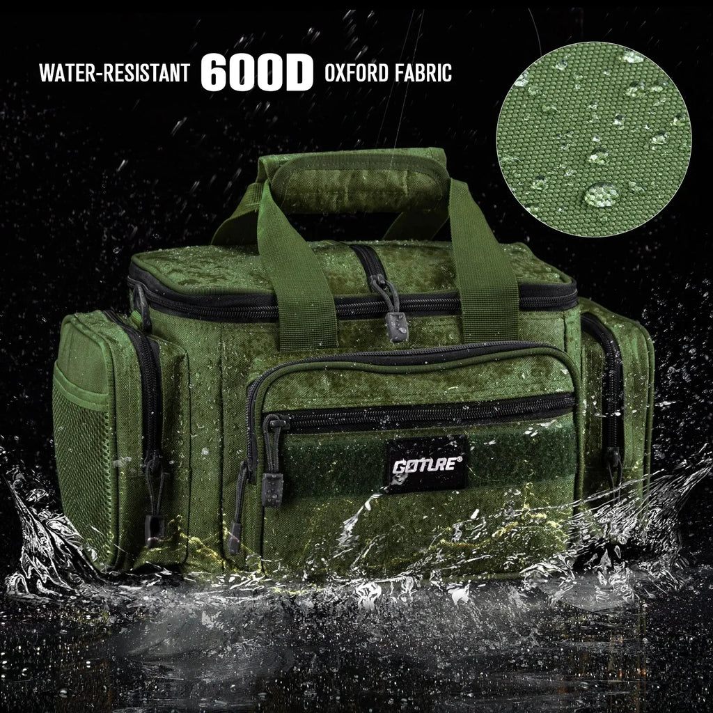 High-Capacity Tackle Shoulder Bag Outdoor Green