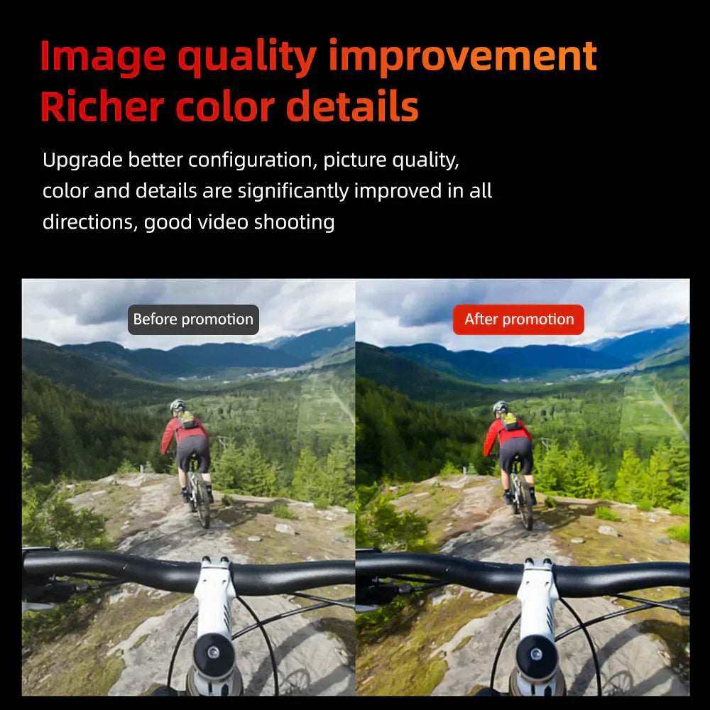 4K Action Camera with 6-Axis Gyro Stabilization White