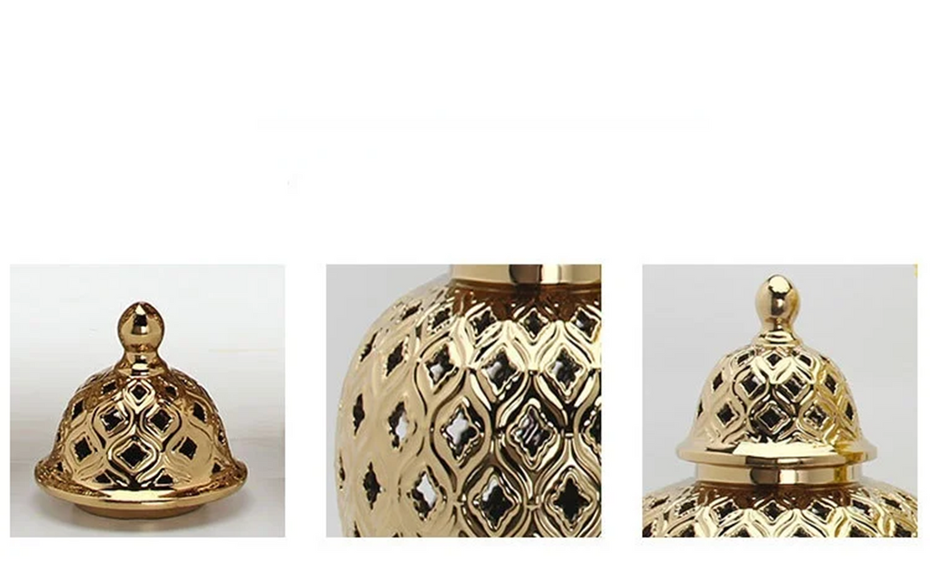 Elegant Handmade Ceramics Hollow Out Vase