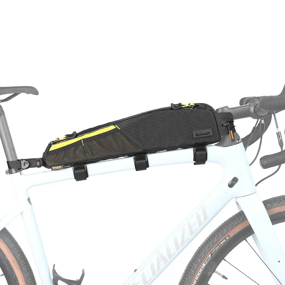 Waterproof 2.1L Top Tube Bike Bag Yellow