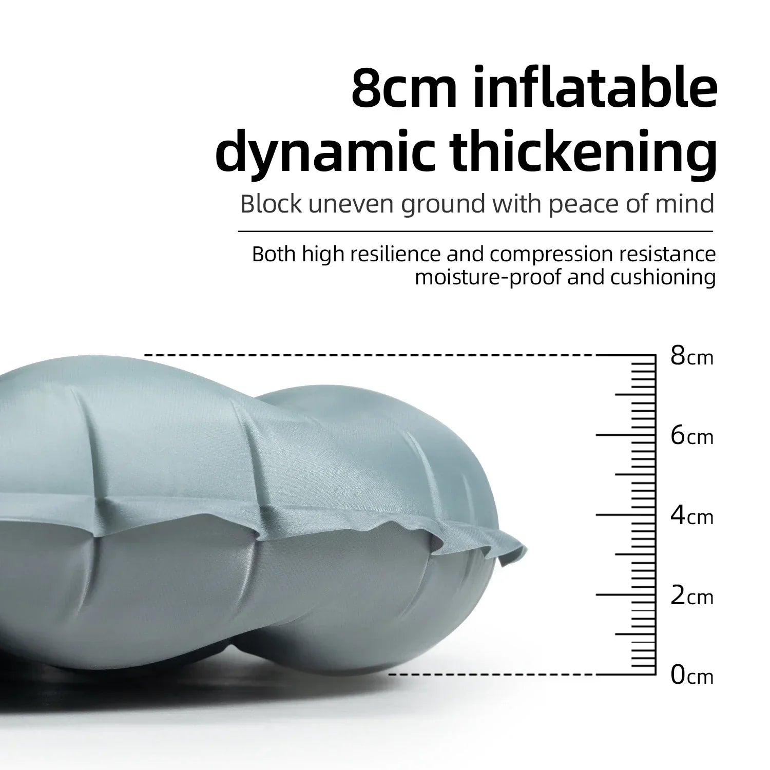 Inflatable Camping Sleeping Pad Waterproof Blue