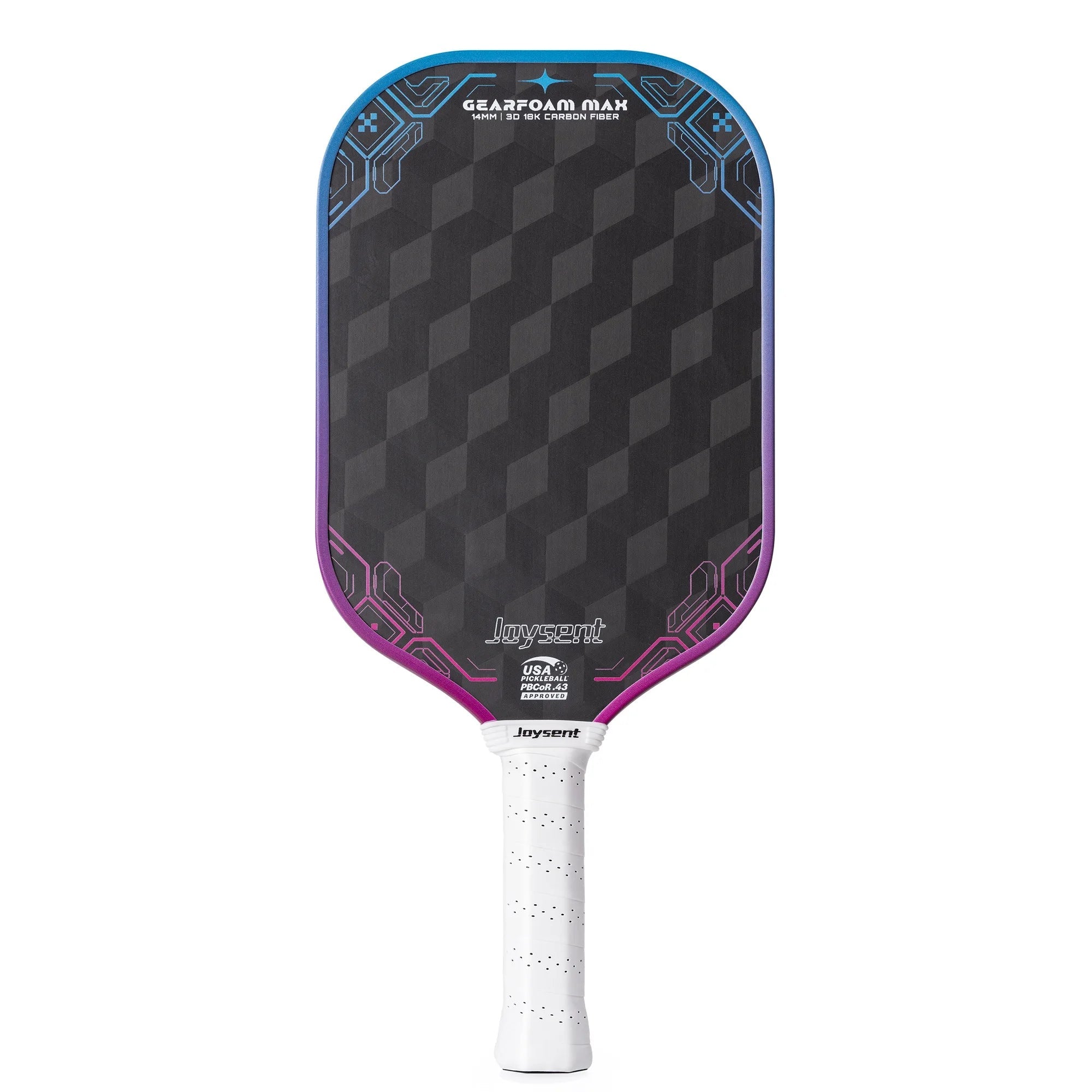 18K Raw Carbon Fiber Thermoformed Pickleball Paddle – 14mm Foam Core