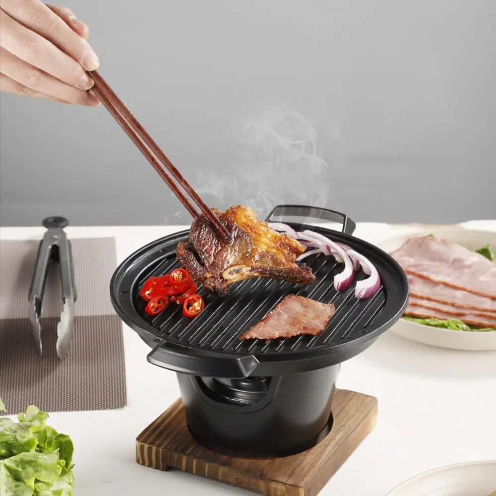 Detachable Camping Alcohol Stove Black