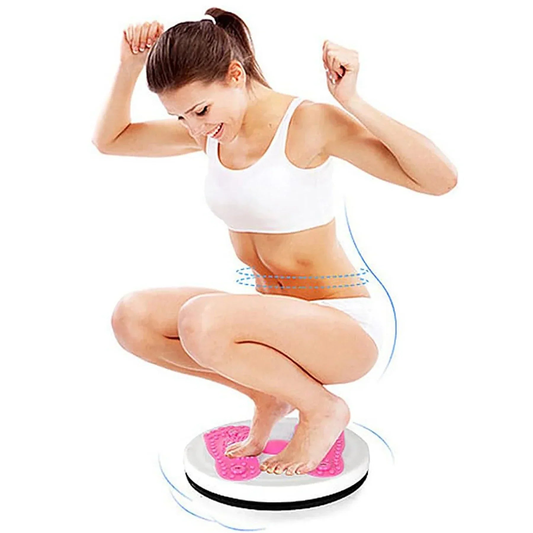 Waist Twisting Disc Abdominal Fitness Rotary Board Purple