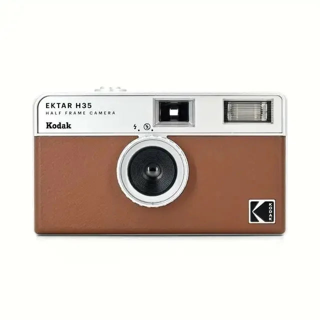 Reusable Film Camera with Built-in Flash Brown