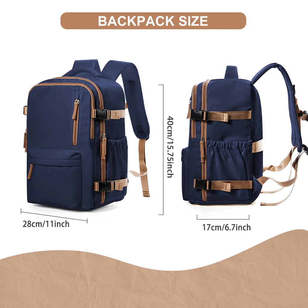 Waterproof Travel Laptop Backpack Blue