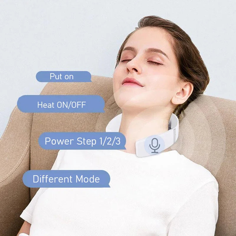 Mini Portable Neck and Shoulder Massager Relaxation Device White